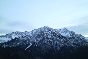 Berge im Allgäu Winter
