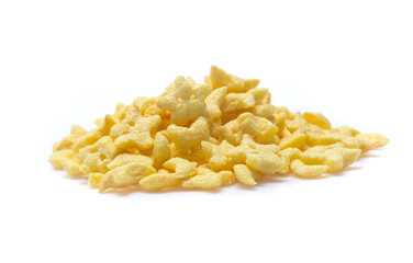 corn flakes isolated on white