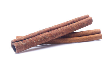 cinnamon isolated on white background