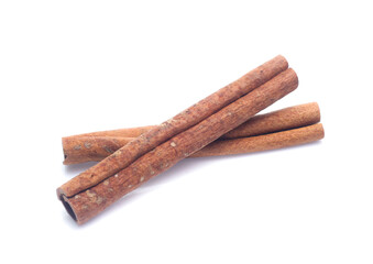 cinnamon isolated on white background