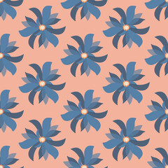 seamless floral pattern with hand drawn cute flowers. creative floral designs for fabric, wrapping, wallpaper, textile, apparel.