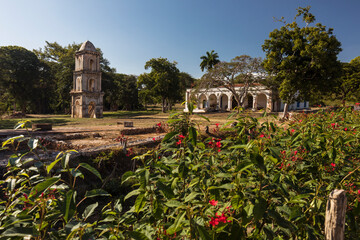 An old slave lookout in Cuba's historic sugar cane fields near Trinidad, Cuba