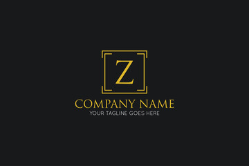 initial letter z luxury logo, icon, symbol vector illustration design template