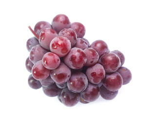 red grape  isolated on white