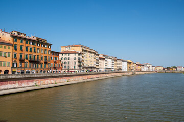 Fototapeta na wymiar View of Pisa, in Tuscany Italy