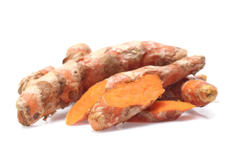 turmeric isolated on white background