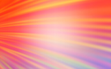 Light Orange vector background with curved lines. Glitter abstract illustration with wry lines. New composition for your brand book.