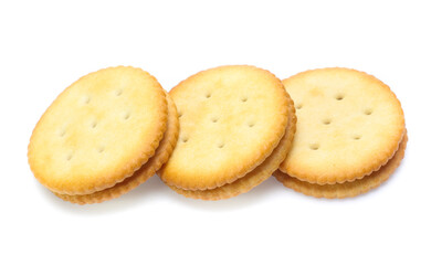 Sandwich biscuits cracker isolated on white background