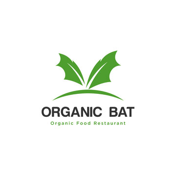organic natural healthy fresh green plant nature logo design template modern flat for food farm 