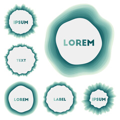 Colorful round banner. Amazing circular backgrounds. Radiant vector illustration.