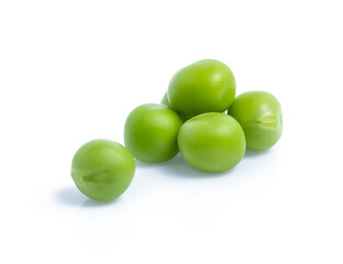 green Pea vegetable isolated on white background