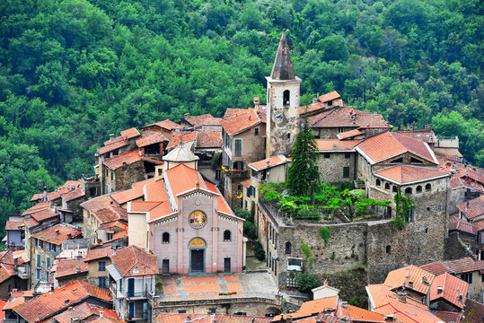 apricale medieval village in the province of Imperia Italy