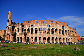 Fototapeta na wymiar ローマのコロッセオ　Famous ruins of Rome Colosseo
