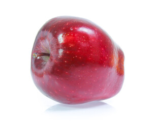 Red apple isolated on white.