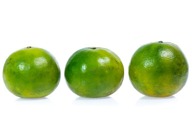 Orange fruit isolated on white background