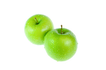 green apple isolated on white