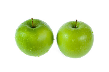 green apple isolated on white