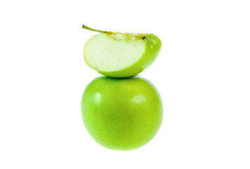 green apple isolated on white