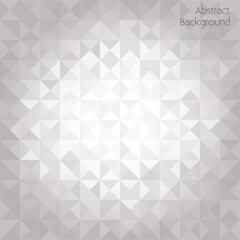 Abstract background with grey neutral tones triangle pattern - vector design	