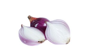 red onion isolated on white