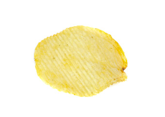 Potato chips isolated on white