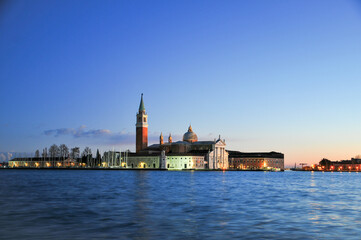 Fototapeta na wymiar ベネチアの聖堂　Beautiful San Giorgio Maggiore Basilica in Venice