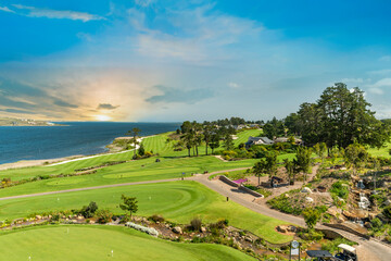 Fototapeta na wymiar Arabella golf course hermanus Cape Town South Africa