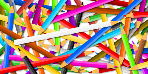 Fond de Crayons de Couleurs