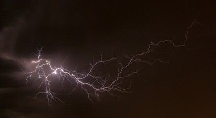 lightning in the night