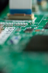 電化線品の内部の電子基盤の構造