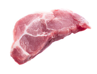 Fresh raw beef steak isolated on white background