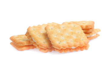 Cracker isolated on over white background