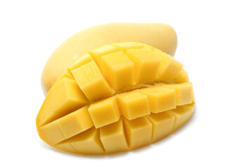 yellow Mango  isolated white background