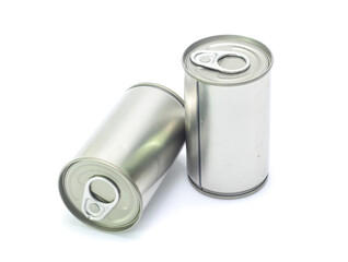 aluminum can isolated on white background