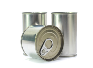 aluminum can isolated on white background