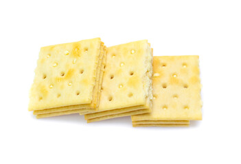 sandwich crackers isolated on white