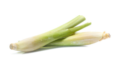 Lemon grass on white background