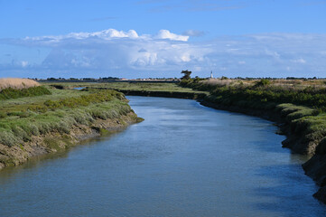 Marais salants sur la c&ocirc;te Atlantique