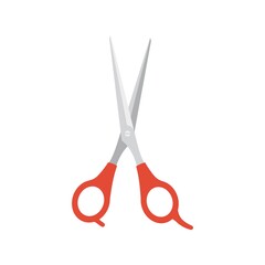 Scissors icon isolated on white background, vector illustration
