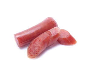 Sausage isolated on white background