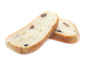 Sliced bread isolated on a white background