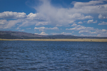 clouds over the lake