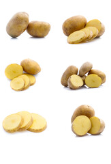 Potato isolated set