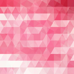 Abstract vector background with pink triangles. Geometric vector illustration. Creative design template.