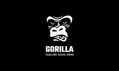 Gorilla Logo - Monkey Head Vector