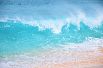 ハワイノースショアの海　Landscape with waves on the north shore