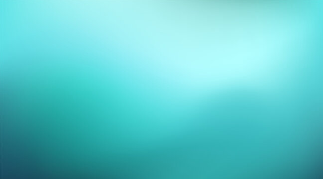 Abstract teal background. Blurred turquoise water backdrop. Vector illustration for your graphic design, banner, summer or aqua poster
