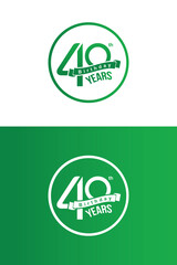 40 years celebrate logo