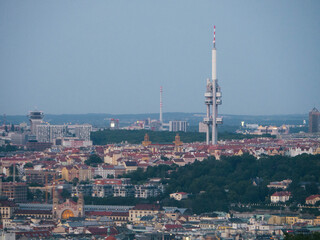 Naklejka premium aerial view of prague