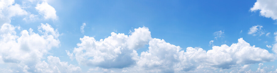 Naklejka na ściany i meble Blue sky and white clouds for background